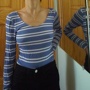 Light Blue/White Long Sleeve Shirt